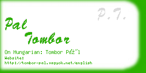 pal tombor business card